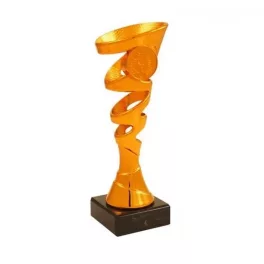 ProZona Športová trofej dizajn špirály mramorový podstavec bronz 18 cm