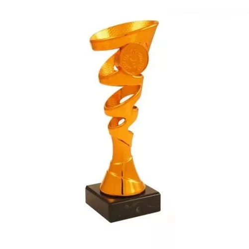 ProZona Športová trofej dizajn špirály mramorový podstavec bronz 18 cm