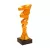 ProZona Športová trofej dizajn špirály mramorový podstavec bronz 18 cm