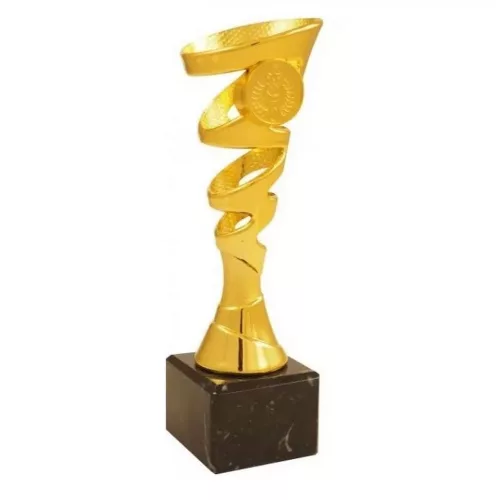 ProZona Športová trofej dizajn špirály mramorový podstavec zlatá 20 cm
