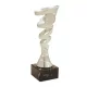 ProZona Športová trofej dizajn špirály mramorový podstavec strieborná 19 cm