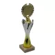 ProZona Športová trofej dizajn terča mramorový podstavec zlato-strieborná 28 cm