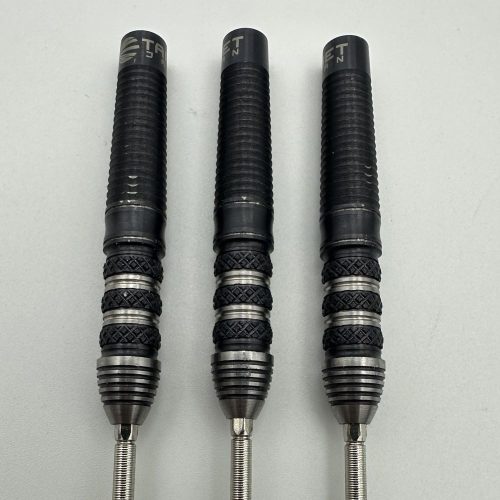 POUŽITÉ Šípky steel Target Japan Black Marque Armageddon G2 24g SP, 90% wolfram
