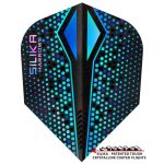 Letky na šípky Harrows Silika Colourshift X modré, standard No6, 100 mikron