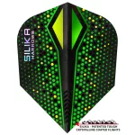 Letky na šípky Harrows Silika Colourshift X zelené, standard No6, 100 mikron