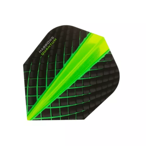 Letky na šípky Harrows Quantum čierne, zelené