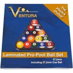 Sada pool biliardových gúľ Ventura Laminated Pro 57,2mm