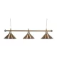 Biliardová lampa Buffalo Baron 3 zlatá