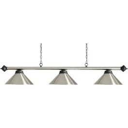 Biliardová lampa Buffalo Baron 3 brúsený kov