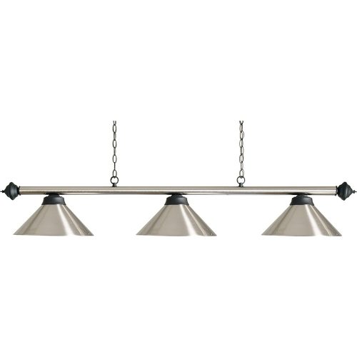 Biliardová lampa Buffalo Baron 3 brúsený kov