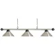 Biliardová lampa Buffalo Baron 3 brúsený kov