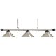 Biliardová lampa Buffalo Baron 3 brúsený kov
