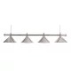 Biliardová lampa Buffalo 4 chrómová, 180 cm