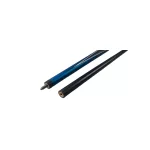 Pool biliardové tágo Maxton Fiber modré, dvojdielne, 148cm, 13mm koža