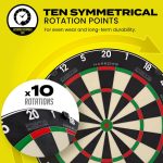 Sisalový terč Harrows Fortis turnajová kvalita, žiletkové drôtovanie