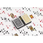 Pokrové karty KEM Black&Gold wide 100% plast, 2 balíčky