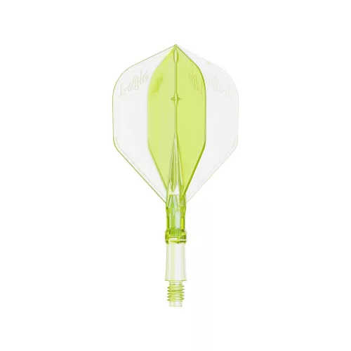 L-Style Integrované letky a dlhé násadky L-System L1 190 Neon žlté 35mm na šípky