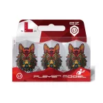 Letky na šípky L-Style EZ L1 Almudena Fajardo, biele