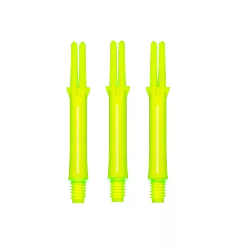 Násadky na šípky L-Style Locked Straight Neónovo žlté L260, stredné 42mm
