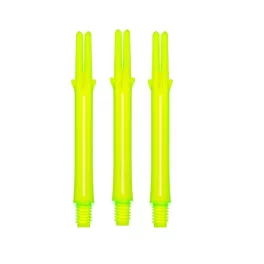 Násadky na šípky L-Style Locked Straight Neónovo žlté L330, dlhé 49mm