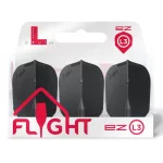 Letky na šípky L-Style Champagne integrated, EZ, L3, Shape, čierne