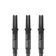 Násadky na šípky L-Style Straight Spin 190 otočné, čierne, krátke, 33mm