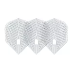 Letky na šípky L-Style Champagne integrated L3 Dimple, priehľadné