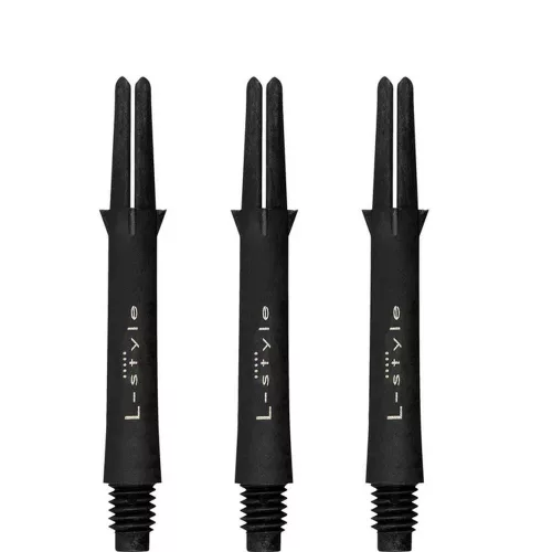 Násadky na šípky L-Style Carbon 225 čierne 36mm krátke