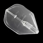 Letky na šípky L-Style Fantom L1EZ, priehľadné