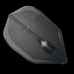 Letky na šípky L-Style Fantom L3EZ, priehľadné čierne