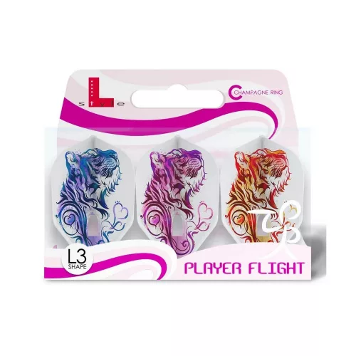 Letky na šípky L-Style L3 Pro Kasumi Sato V2 biele