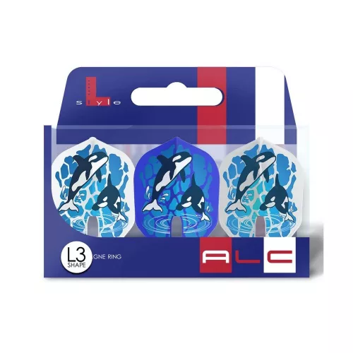 Letky na šípky L-Style L3 Pro ALC Sekine Maya modro-biele