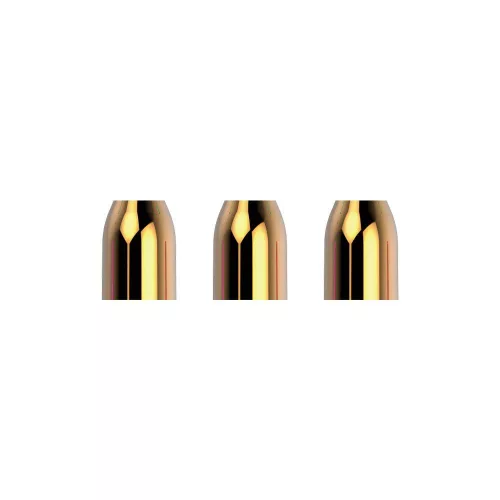 Krúžky na násadky L-Style Premium Champagne Ring kovové, zlaté, 3ks