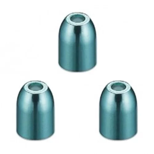 Krúžky na násadky L-Style Premium Champagne Ring kovové, Aqua modré, 3ks