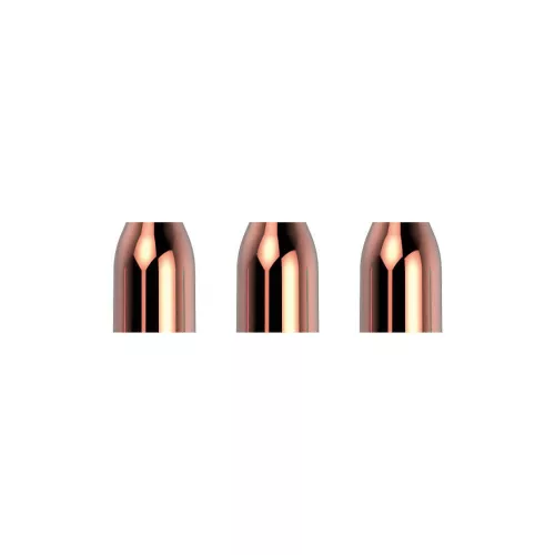 Krúžky na násadky L-Style Premium Champagne Ring kovové, ružové zlato, 3ks