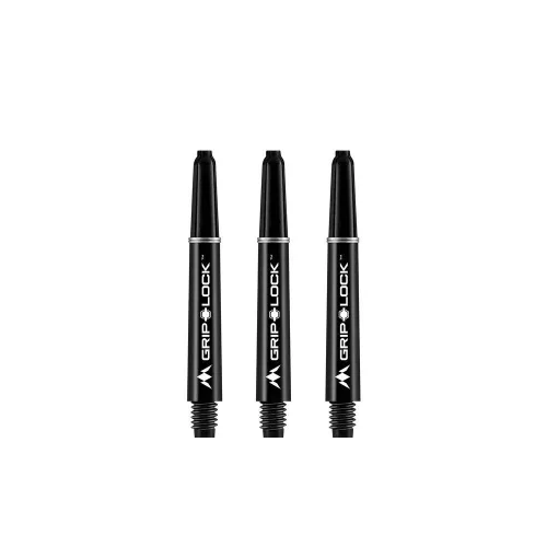 Násadky na šípky Mission GripLock čierne, stredné 41mm