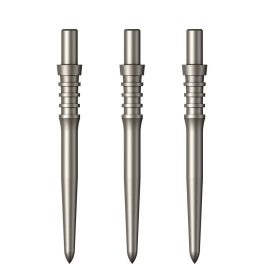 Hroty do šípok steel Mission Sniper Titan Pro 28mm, strieborné - 3ks