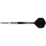 Šípky steel Mission James Hurrell Black PVD-Electro Purple 24g, 90% wolfram