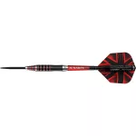 Šípky steel Mission Darryl Fitton Black-Red Electro 24g, 95% wolfram