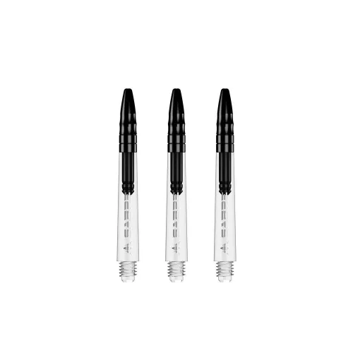 Násadky na šípky Mission Sabre priehľadné kovový top, stredné+ 44,5mm