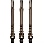 Násadky na šípky Mission Atom13 hliníkové, bronzové, dlhé 47mm