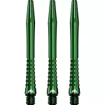 Násadky na šípky Mission Atom13 hliníkové, zelené, dlhé 47mm