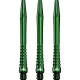 Násadky na šípky Mission Atom13 hliníkové, zelené, dlhé 47mm