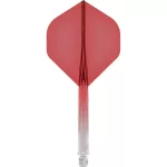 Mission Force 90 priehľadné červené, štandardné No2 letky a dlhé násadky