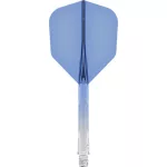 Mission Force 90 priehľadné modré, štandardné No6 letky a dlhé násadky