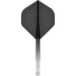 Mission Force 90 priehľadné čierne, štandardné No2 letky a dlhé násadky