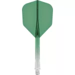 Mission Force 90 priehľadné zelené, štandardné No6 letky a dlhé násadky