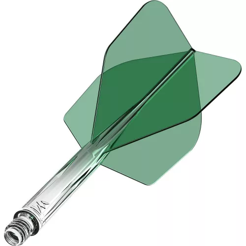 Mission Force 90 priehľadné zelené, štandardné No6 letky a stredné násadky