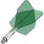 Mission Force 90 priehľadné zelené, štandardné No6 letky a krátké násadky