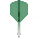 Mission Force 90 priehľadné zelené, štandardné No6 letky a krátké násadky